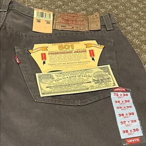 NWT Rare Vintage Levi’s 501 Button Fly Jeans (1993) 38X30 Made In USA